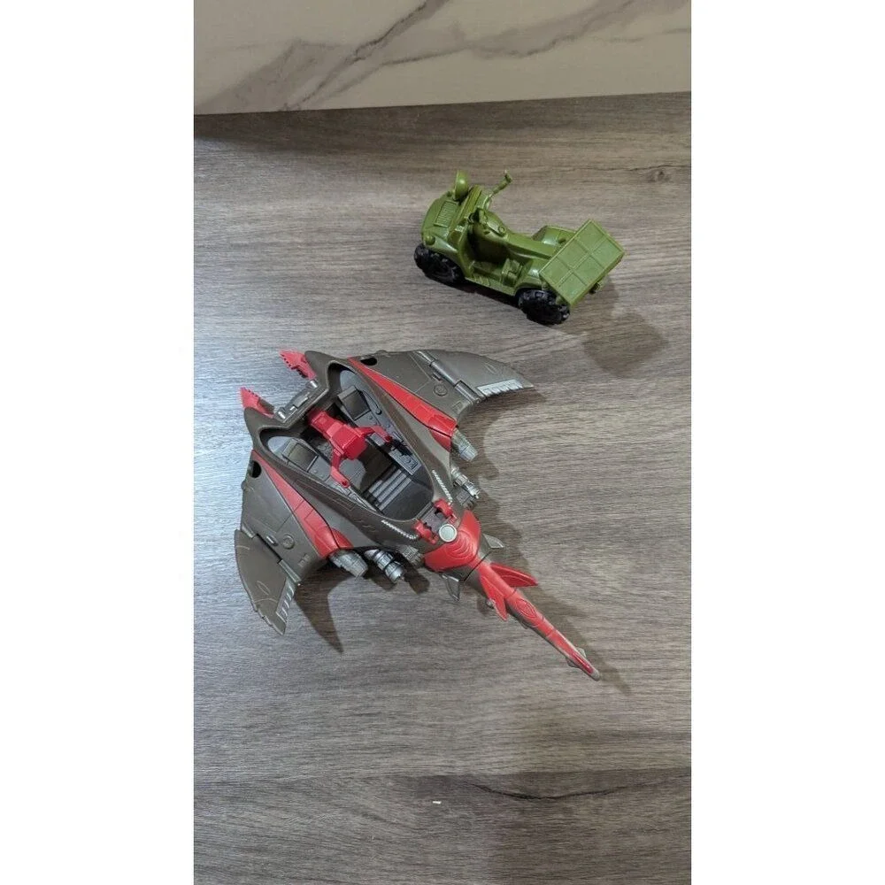 Vintage‎ Hasbro G.I. Joe 1990 Cobra Piranha Boat and 2002 Sand Razor Vehicle Lot